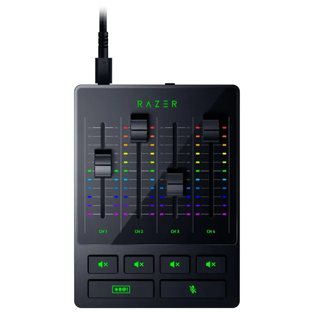razer-audio-mixer-mixer-streaming-analogico-a-4-canali-con-ingresso-xlr-preampli image 1
