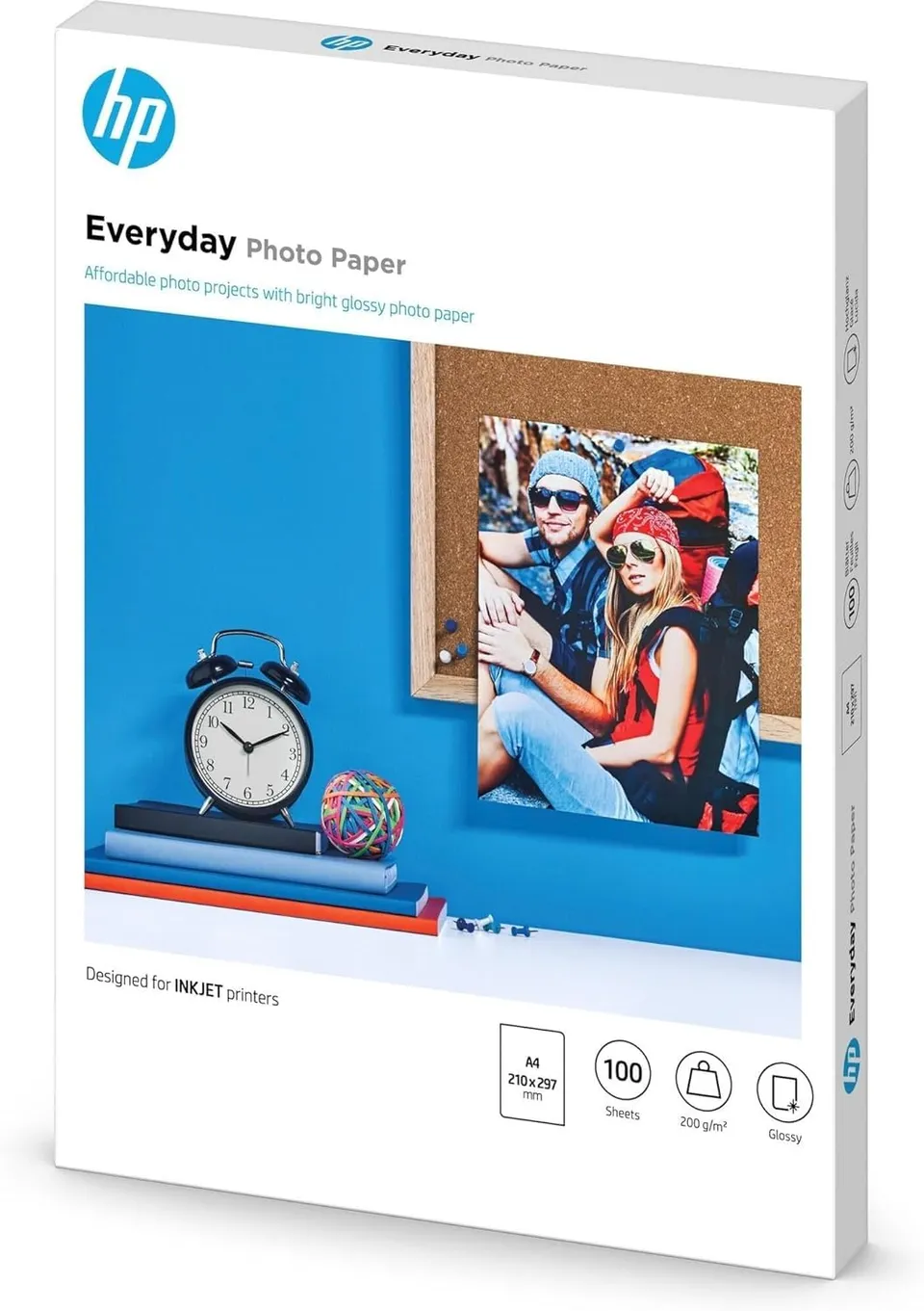 hp-everyday-q2510a-carta-fotografica-lucida-a4-200-g-m-confezione-da-100-fogli-c image 1