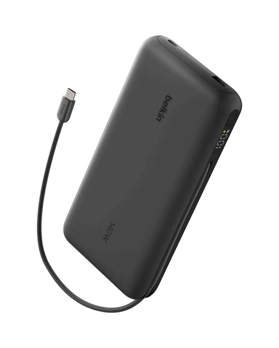 belkin-ultracharge-pro-power-bank-25000mah-con-cavo-usb-c-integrato-usb-pd-158w- image 1