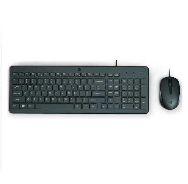 hp-150-combo-tastiera-e-mouse-cablati-usb-con-cavo-100-cm-mouse-ottico-1600-dpi- image 1