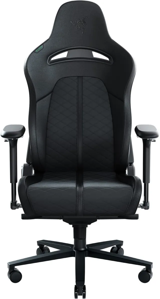 razer-enki-black-sedia-da-gaming-con-supporto-lombare-integrato-finta-pelle-mult image 1