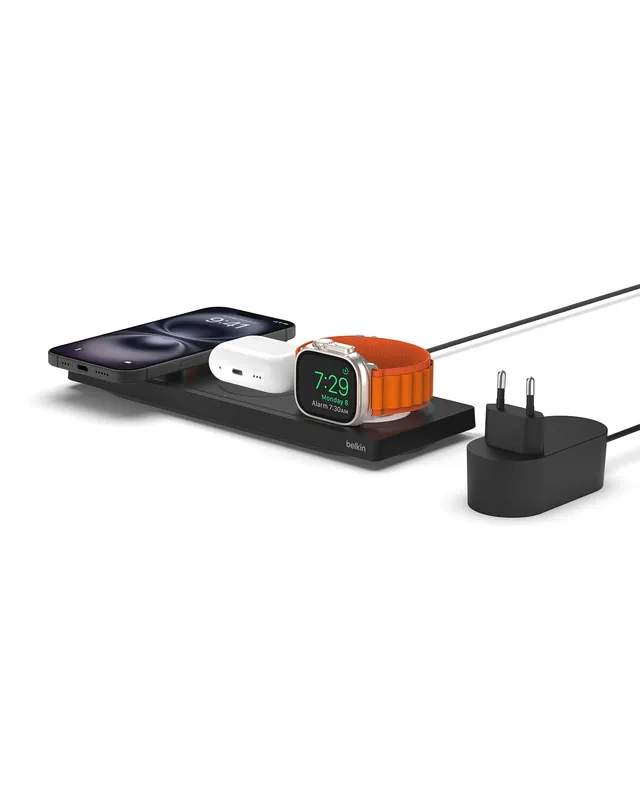 belkin-3-in-1-wireless-charger-con-magsafe-tappetino-di-ricarica-rapida-mfi-per- image 1