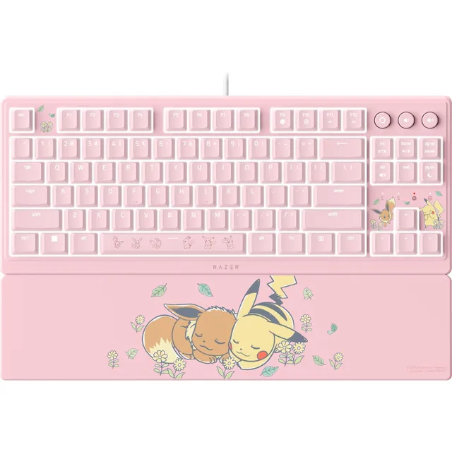 razer-ornata-v3-tenkeyless-pok-mon-pikachu-eevee-tastiera-da-gaming-compatta-mec image 1