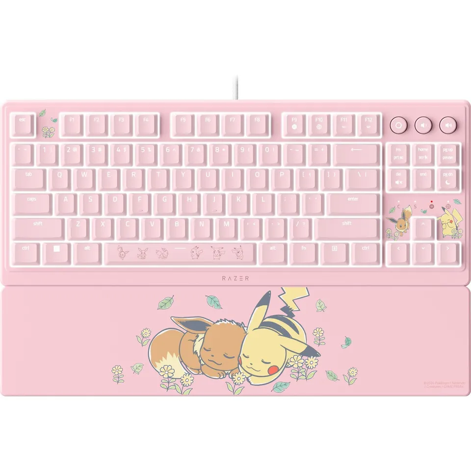 razer-ornata-v3-tenkeyless-pok-mon-pikachu-eevee-tastiera-da-gaming-compatta-mec image 1