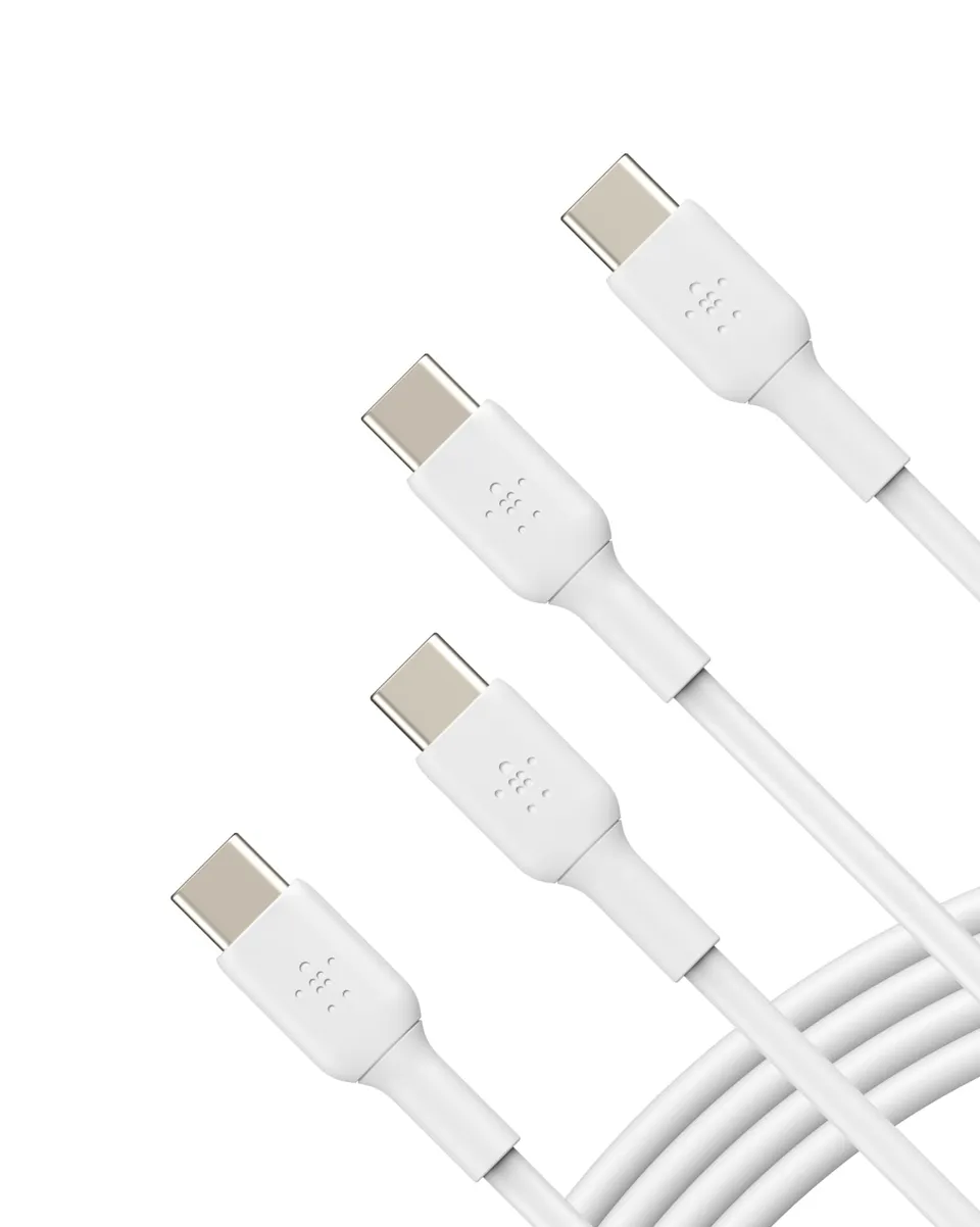belkin-pack-2-cavi-usb-c-a-usb-c-pvc-da-1-m-bianchi-certificati-usb-if-ricarica- image 1