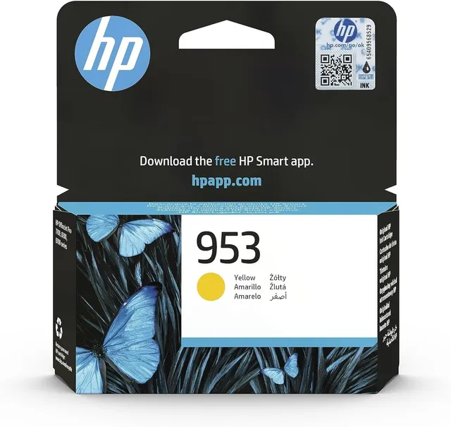 hp-953-giallo-f6u14ae-cartuccia-inchiostro-originale-hp-da-630-pagine-per-office image 1