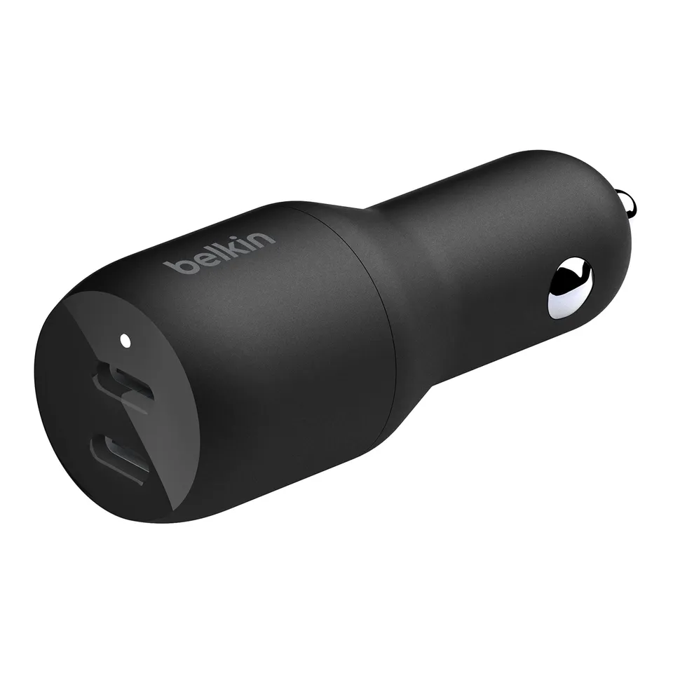 belkin-36w-dual-usb-c-pd-car-charger-dual-18w-power-delivery-car-charger-for-iph image 1