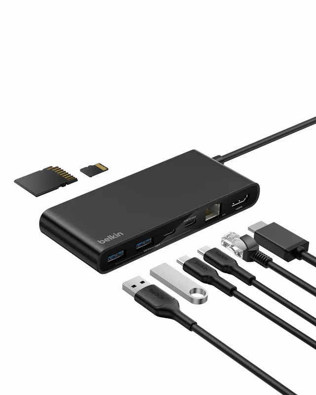 belkin-connect-hub-usb-c-a-8-porte-4k-60-hz-hdmi-100w-power-delivery-10gbps-usb- image 1