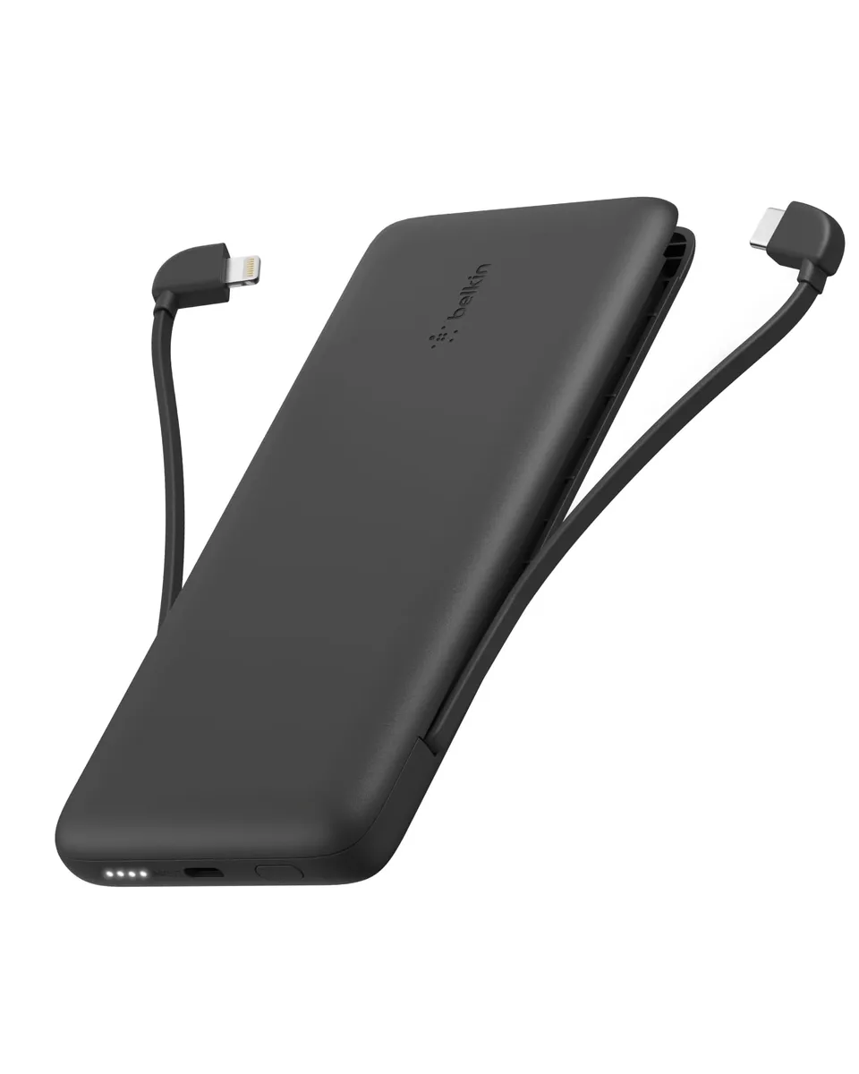 belkin-boostcharge-plus-10k-power-bank-portatile-10-000-mah-con-cavi-lightning-m image 1