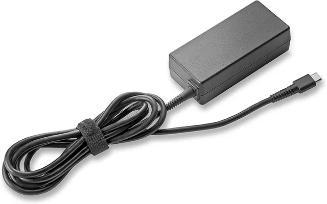 hp-alimentatore-ca-usb-c-45w-per-notebook-e-tablet-hp-nero image 1