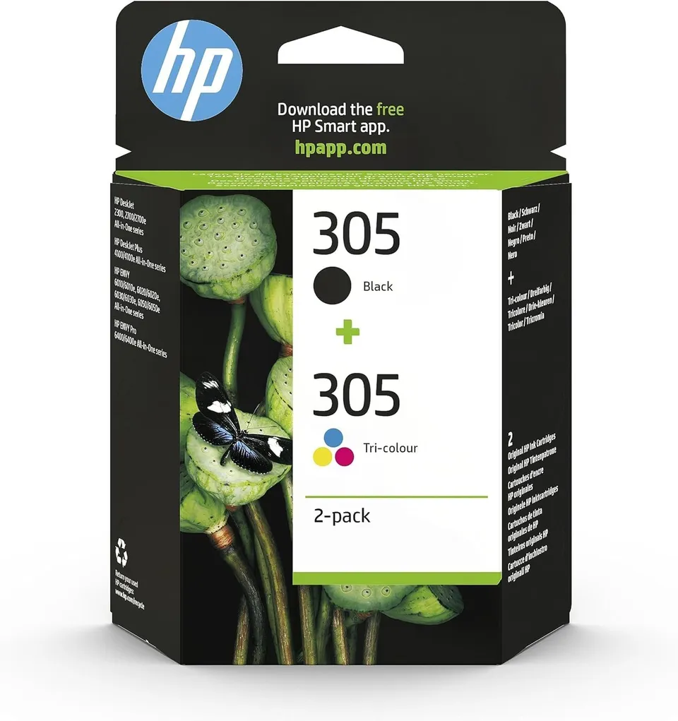 hp-305-nero-e-tricromia-6zd17ae-confezione-da-2-cartucce-originali-per-deskjet-s image 1