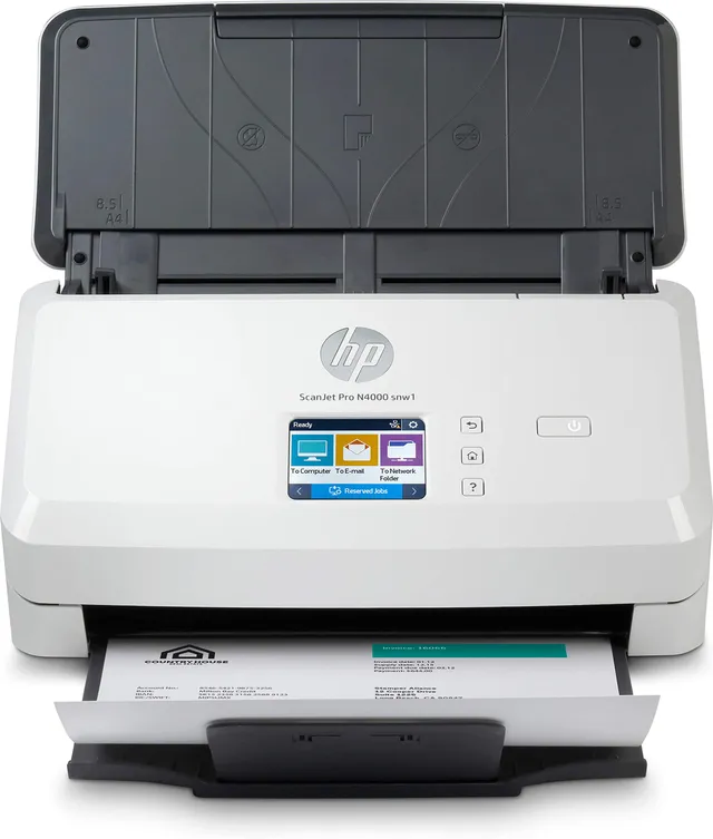 hp-scanjet-pro-n4000-snw1-6fw08a-scanner-documentale-fronte-retro-40-ppm-wi-fi-e image 1