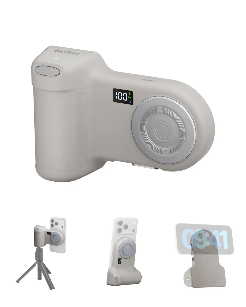 belkin-stage-powergrip-impugnatura-per-smartphone-con-power-bank-magnetico-9300- image 1