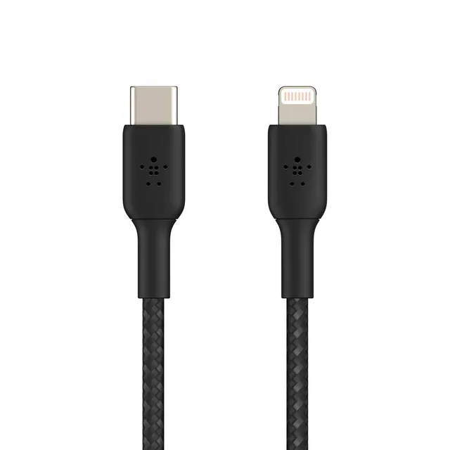 belkin-boost-charge-cavo-intrecciato-usb-c-a-lightning-3m-ricarica-rapida-mfi-ce image 1
