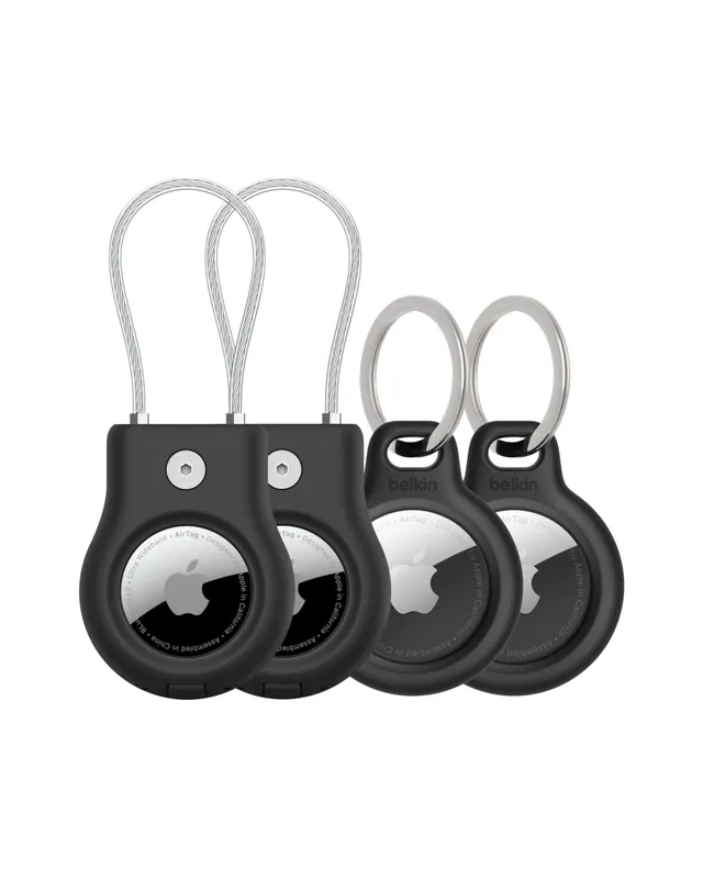 belkin-secure-holder-con-portachiavi-cavo-metallico-per-apple-airtag-custodia-an image 1