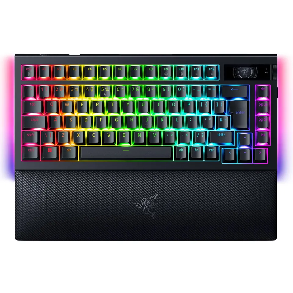 razer-blackwidow-v4-pro-75-tastiera-gaming-wireless-hot-swappable-con-display-ol image 1