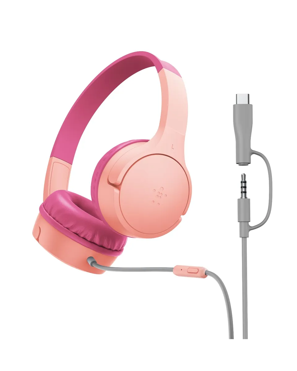 belkin-soundform-mini-cuffie-per-bambini-con-filo-limite-volume-85-db-microfono- image 1