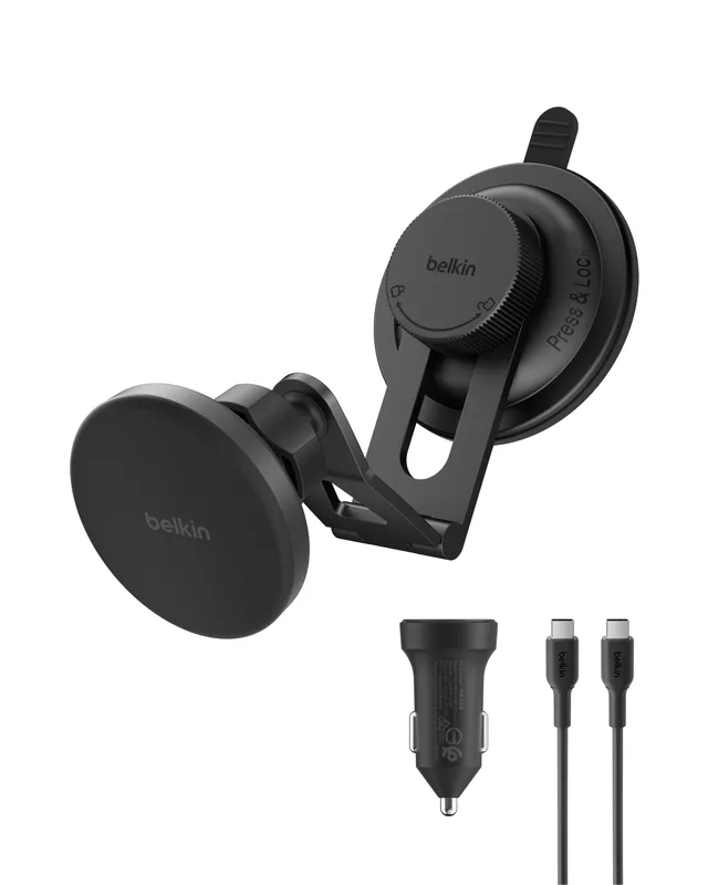 belkin-boostcharge-caricatore-wireless-auto-qi2-magnetico-per-bocchette-con-cavo image 1