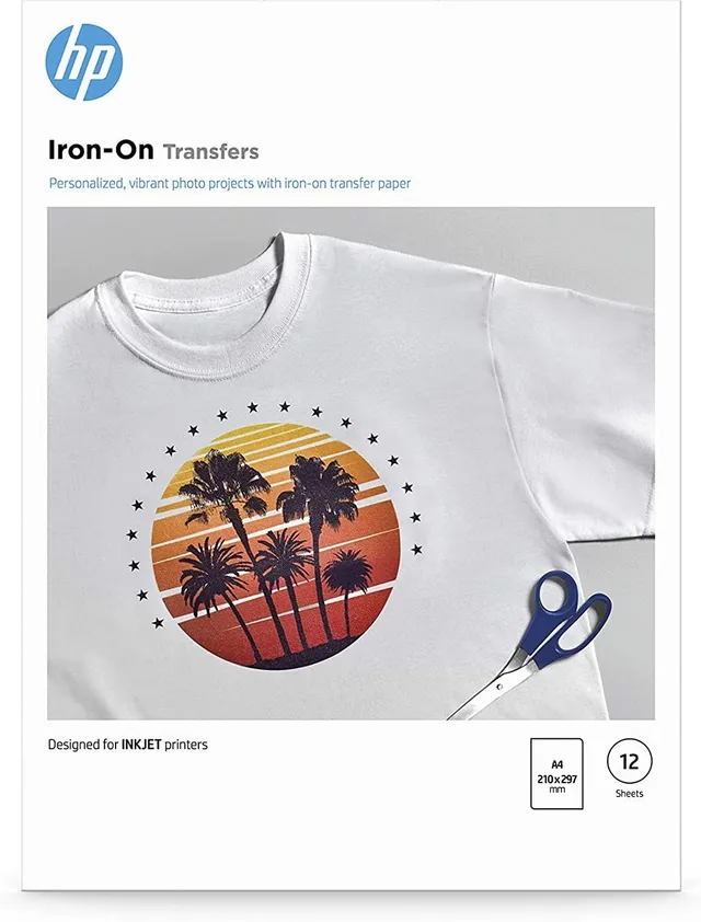 hp-c6050a-iron-on-transfers-fogli-trasferibili-a-caldo-a4-170-g-m-per-magliette- image 1