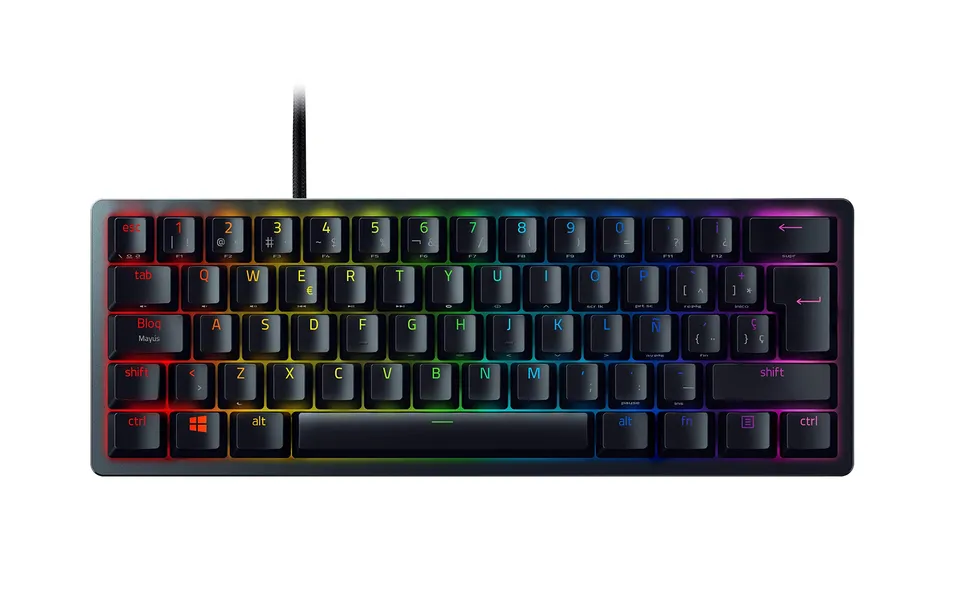 razer-huntsman-mini-60-tastiera-gaming-con-switch-ottici-viola-layout-spagnolo image 1