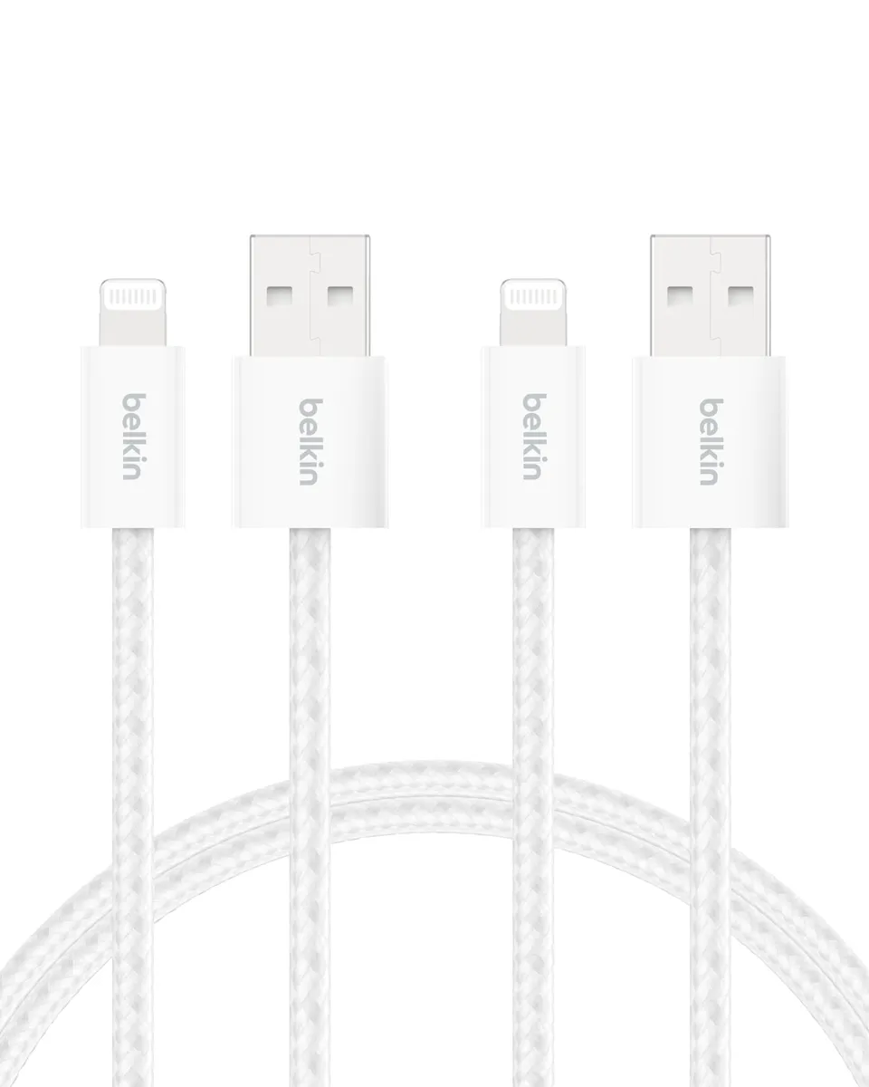 belkin-boostcharge-confezione-2-cavi-usb-a-a-lightning-1-5-m-intrecciati-mfi-ric image 1