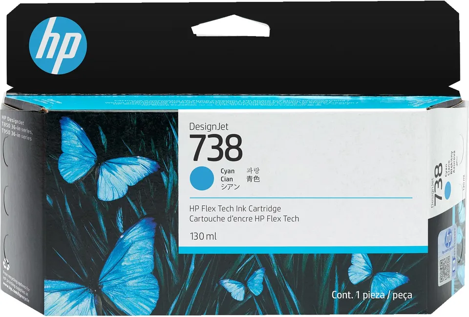 hp-738-130-ml-ciano-designjet-cartuccia-d-inchiostro-originale-flex-tech-resa-st image 1