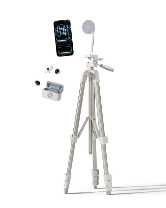 belkin-stage-kit-per-vlogging-set-creator-con-treppiede-estensibile-in-alluminio image 1