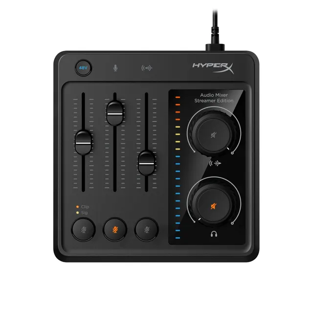 hyperx-mixer-audio-usb-a-3-canali-con-alimentazione-phantom-xlr-48v-registrazion image 1