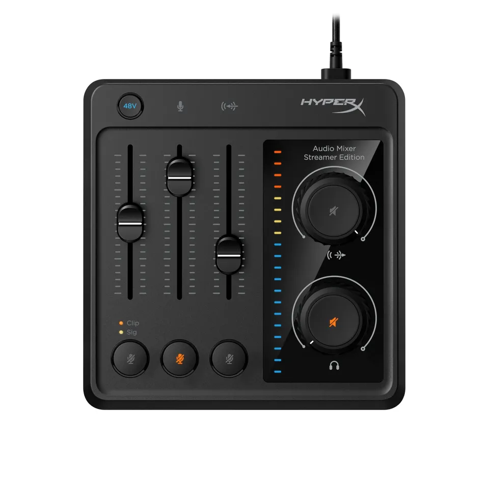 hyperx-mixer-audio-usb-a-3-canali-con-alimentazione-phantom-xlr-48v-registrazion image 1