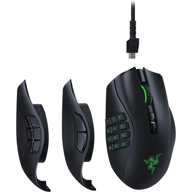 razer-naga-pro-mouse-gaming-wireless-modulare-con-3-piastre-laterali-intercambia image 1
