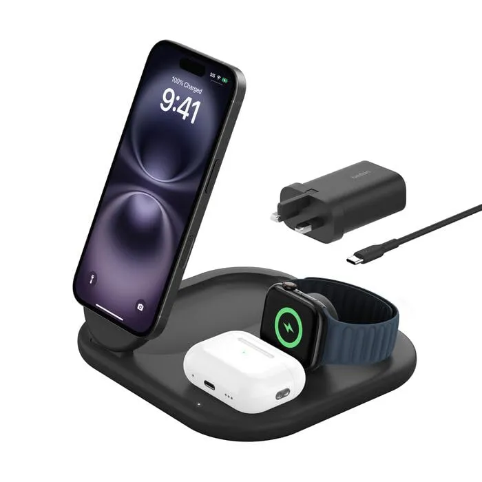 belkin-wiz029mybk-boost-charge-stand-3-in-1-magnetico-qi2-15w-con-alimentatore-3 image 1