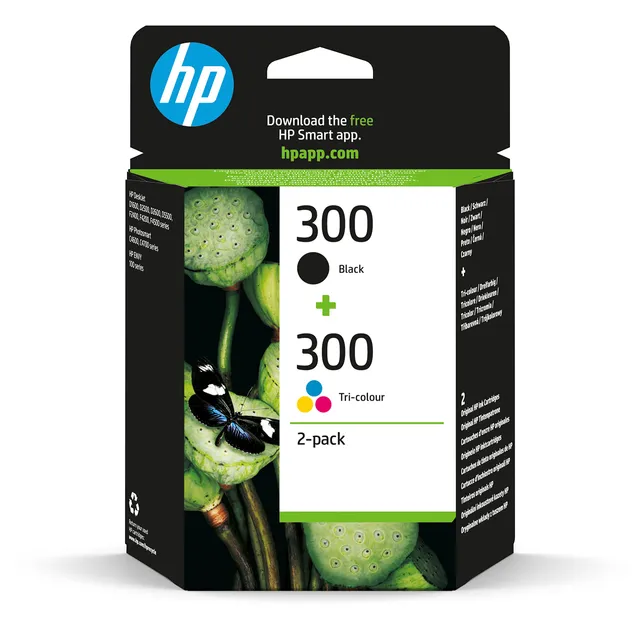 hp-300-combo-pack-cn637ee-2-cartucce-originali-nero-e-tricolore-per-deskjet-d256 image 1