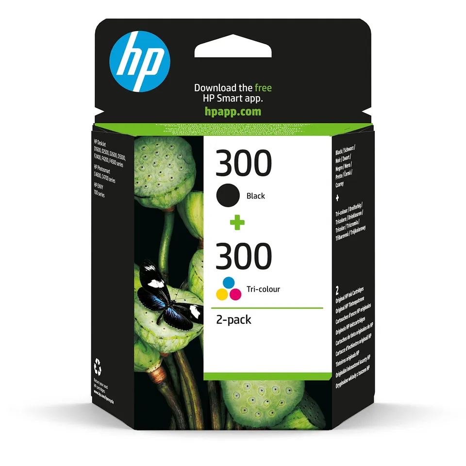 hp-300-combo-pack-cn637ee-2-cartucce-originali-nero-e-tricolore-per-deskjet-d256 image 1