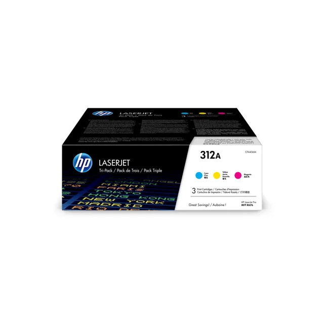 hp-312a-cf440am-multipack-3-toner-originali-tricromia-ciano-magenta-giallo-da-27 image 1
