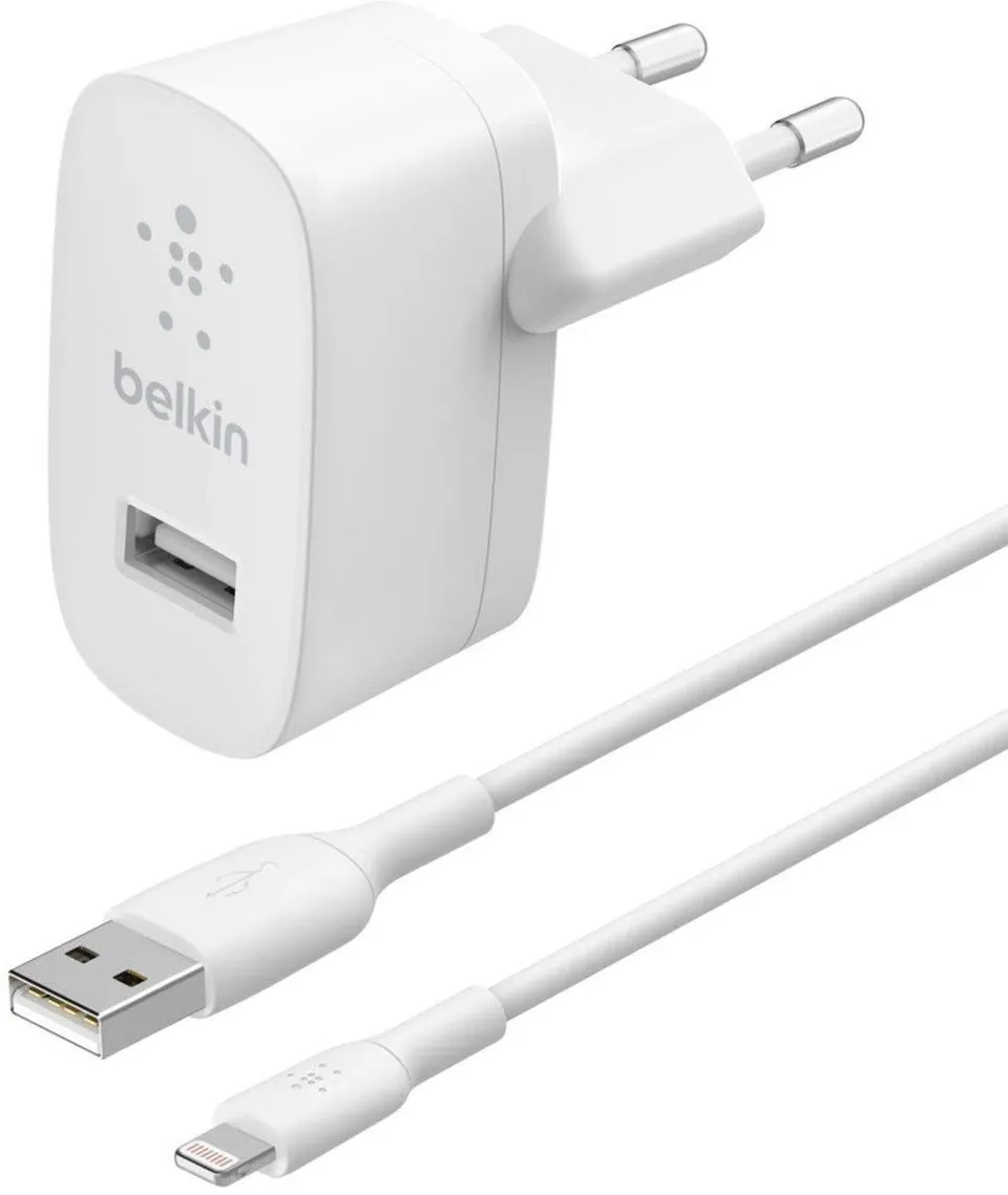 belkin-boostcharge-caricabatterie-da-parete-usb-a-12w-con-cavo-lightning-1-m-bia image 1