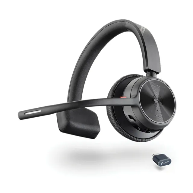 poly-hp-voyager-4310-uc-cuffia-monoaurale-wireless-bluetooth-con-dongle-usb-c-bt image 1