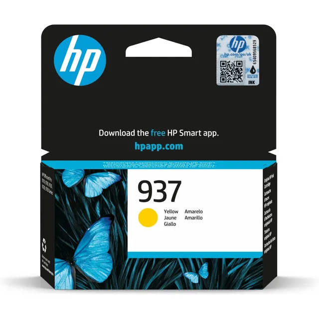 hp-937-giallo-4s6w4ne-cartuccia-inchiostro-originale-da-800-pagine-con-testina-s image 1