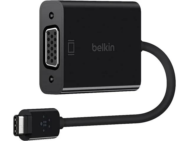 belkin-f2cu037btblk-adattatore-usb-c-a-vga-con-cavo-da-15-cm-plug-and-play-compa image 1