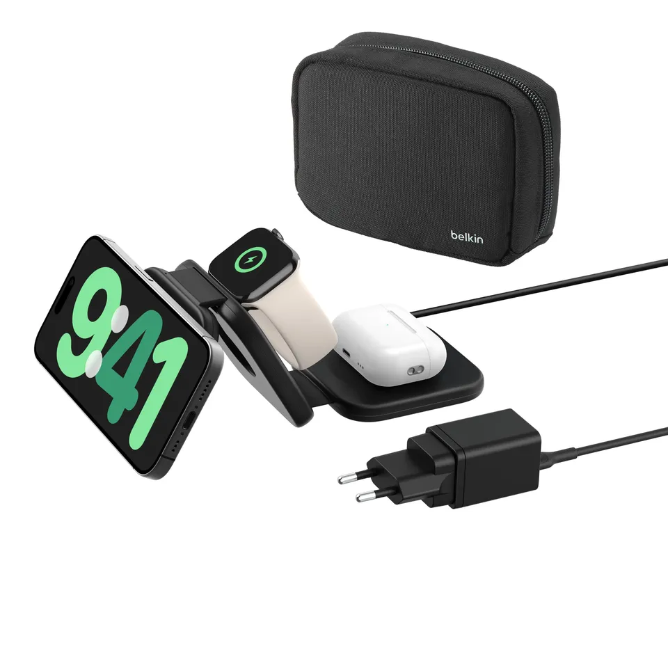 belkin-boostcharge-pro-caricabatterie-wireless-da-viaggio-pieghevole-3-in-1-con- image 1