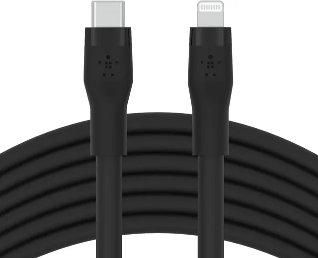 belkin-boostcharge-flex-cavo-usb-c-a-lightning-in-silicone-da-3-m-mfi-ricarica-r image 1