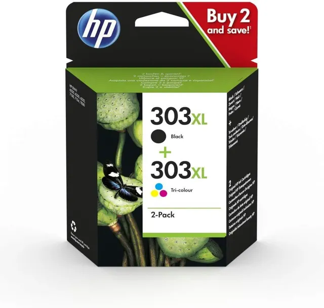 hp-303xl-nero-e-tricolore-3yn10ae-confezione-da-2-cartucce-originali-hp-ad-alta- image 1