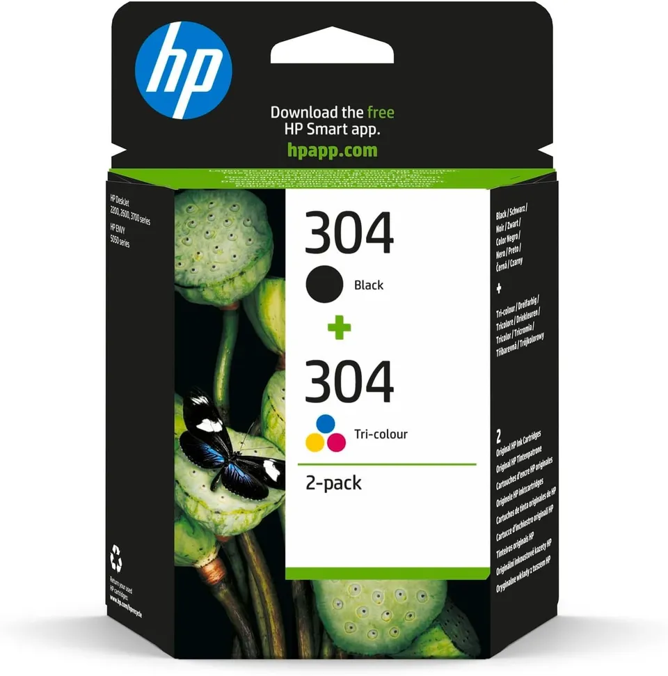 hp-304-nero-e-tricolore-3jb05ae-confezione-da-2-cartucce-originali-hp-per-deskje image 1