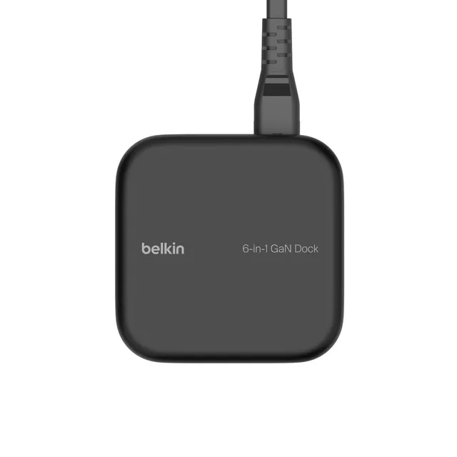 belkin-connect-core-dock-6-in-1-gan-usb-c-130w-96w-pd-hdmi-4k-60hz-usb-a-gigabit image 1