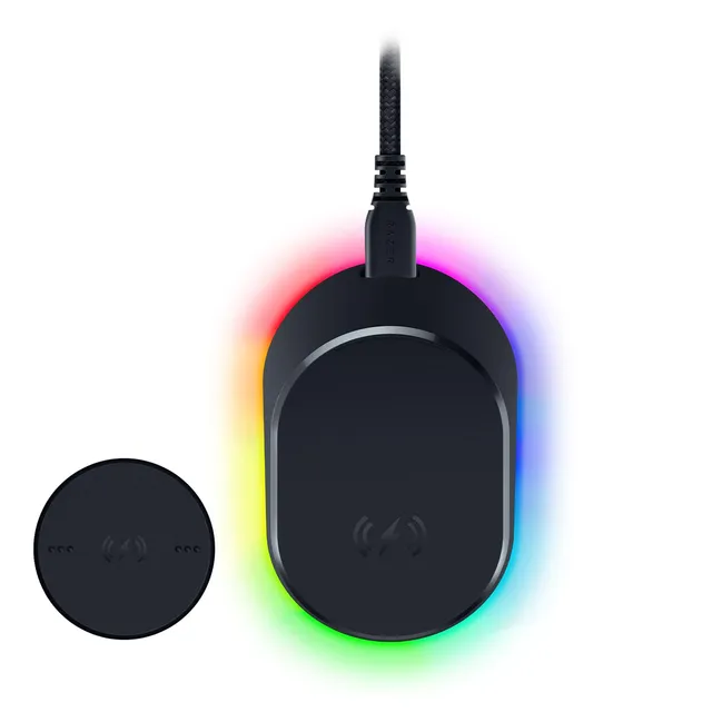 razer-mouse-dock-pro-charging-puck-dock-di-ricarica-wireless-magnetico-con-ricev image 1