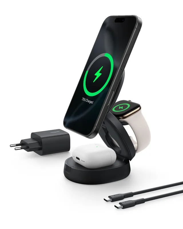 belkin-boostcharge-pro-stazione-di-ricarica-wireless-3-in-1-magsafe-qi2-15w-per- image 1