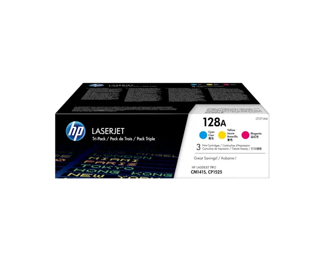 hp-128a-cf371am-multipack-tricromia-da-3-toner-originali-hp-da-1300-pagine-per-l image 1