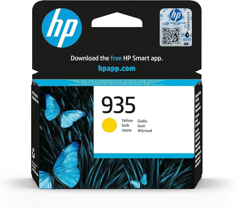 hp-935-giallo-c2p22ae-cartuccia-inchiostro-originale-hp-da-400-pagine-per-office image 1