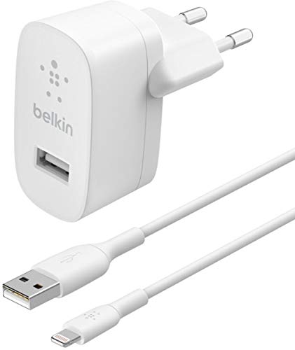 belkin-boostcharge-caricabatterie-da-parete-usb-a-12w-con-cavo-lightning-1-m-bia image 2