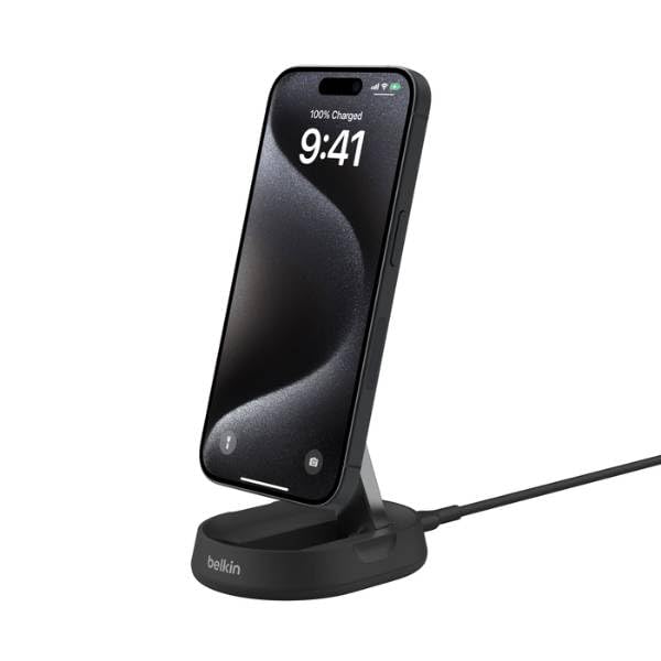 belkin-boostcharge-pro-15w-caricatore-wireless-magnetico-qi2-convertibile-compat image 1