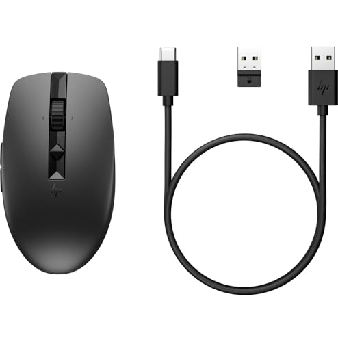 hp-710-mouse-wireless-silenzioso-ricaricabile-usb-c-con-autonomia-fino-a-90-gior image 8